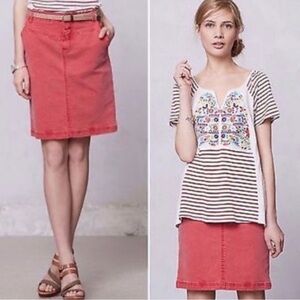 Women’s Washed Red Skirt